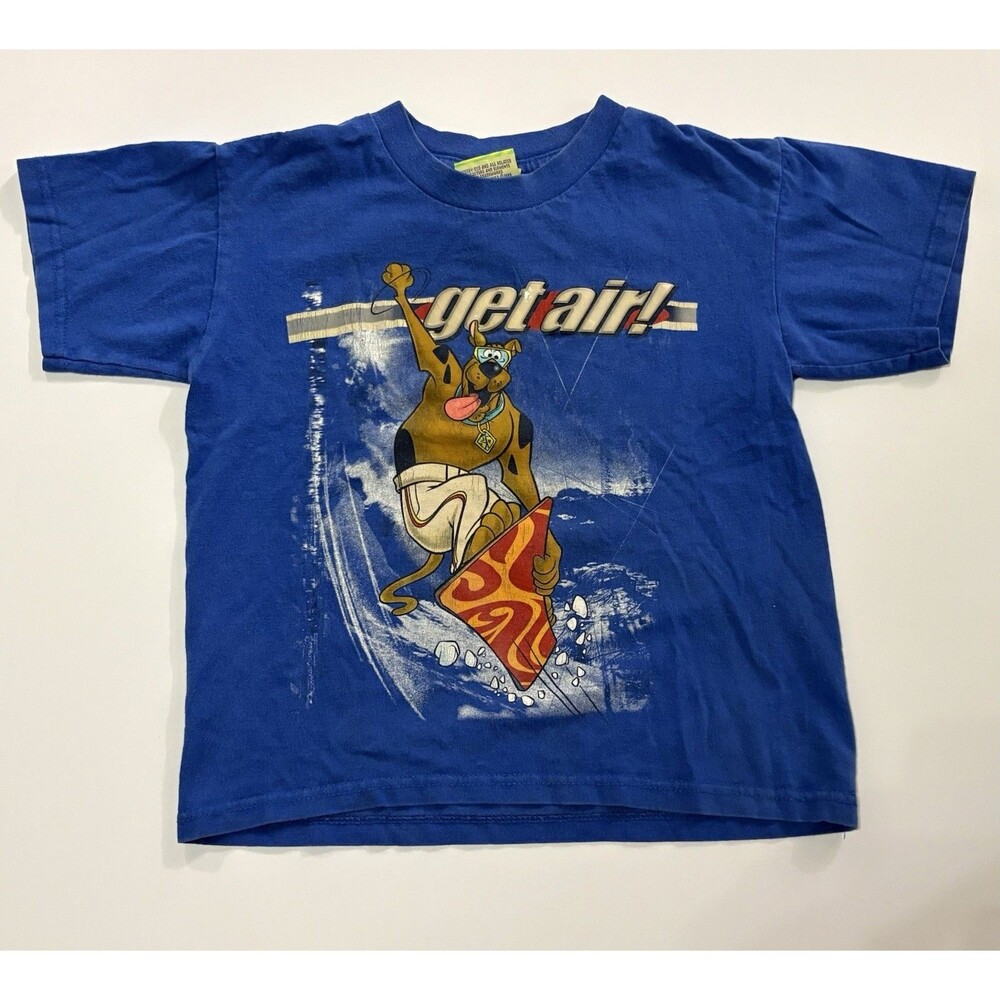 Vintage 1990s Scooby Doo Kids T Shirt Youth L (7) Snowboarding Cartoon Network